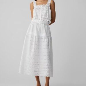 NWT Gap × DOEN Eyelet Midi Skirt Size Small